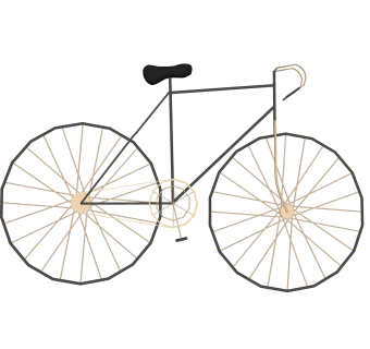 铁艺单车摆件草图大师模型,现代装饰品su模型下载