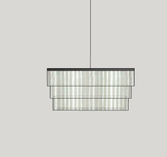 北欧吊灯sketchup模型，吊灯草图大师模型下载