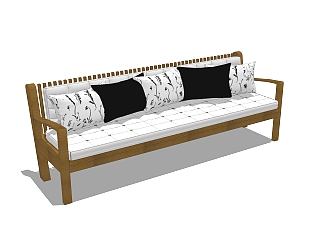 现代沙发椅草图大师模型，沙发椅sketchup模型下载
