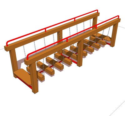 现代桥梁草图大师模型下载，sketchup桥梁su模型分享