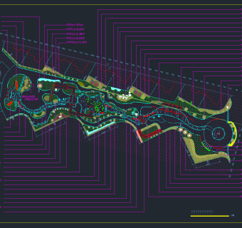 园林景观规划平面图，园林景观CAD平面图下载