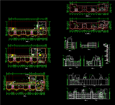 整套幼儿园CAD施工图，幼儿园CAD建筑图纸下载