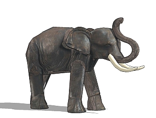 现代大象草图大师模型，大象sketchup模型下载
