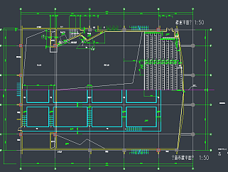 某四层市政府会议中心建筑施工图,图库CAD建筑图纸下载