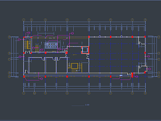 多层办公楼CAD施工图，办公空间CAD施工图纸下载