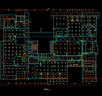 某办公室电气消防施工图CAD图纸