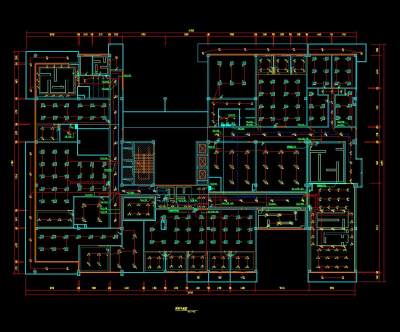 某办公室电气消防施工图CAD图纸