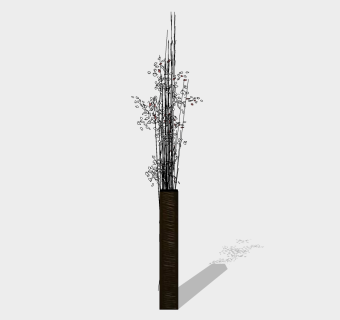  现代花瓶摆件草图大师模型，花瓶摆件sketchup模型下载