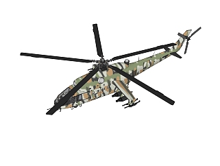 现代武装<em>运输</em>直升机sketchup模型下载，武装<em>运输</em>直升机...