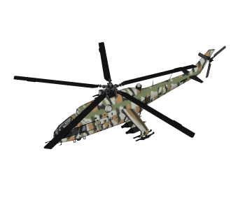 现代武装运输直升机sketchup模型下载，武装运输直升机草图大师模型