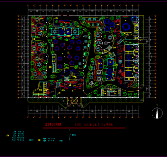 生态园餐厅平面图，餐厅CAD建筑图纸下载
