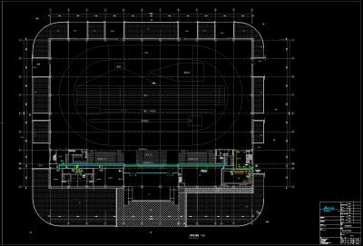 室内体育馆田径馆电气全套图纸，电气CAD施工图纸下载