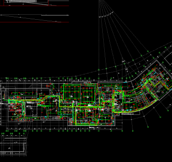 三层艺术湾美术馆电气施工图，美术馆建筑电气CAD施工图纸下载