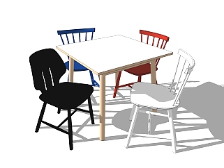 北欧<em>休闲桌椅</em>免费su模型，<em>休闲桌椅</em>sketchup模型下载