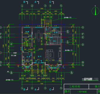 全套奢华欧式别墅CAD施工图，别墅家装室内建筑图纸下载