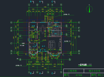 全套奢华欧式别墅CAD施工图，别墅家装室内建筑图纸下载