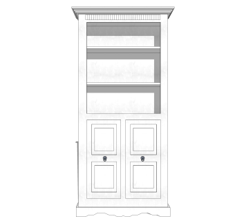 现代简约酒柜草图大师模型，酒柜sketchup模型下载