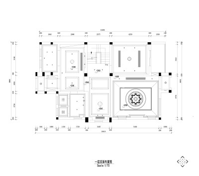 一层顶面布置图