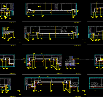 最新吊顶剖面CAD详图，吊顶剖面CAD图纸下载