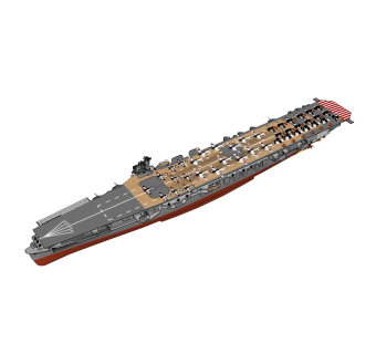 现代日本苍龙号航空母舰su模型下载，航空母舰草图大师模型