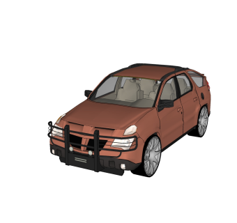 现代汽车免费su模型，汽车sketchup模型下载