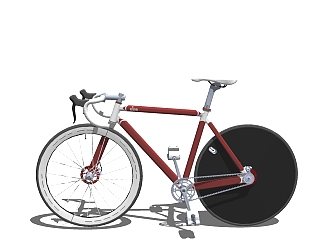 现代自行车<em>免费su模型</em>，自行车skp模型下载
