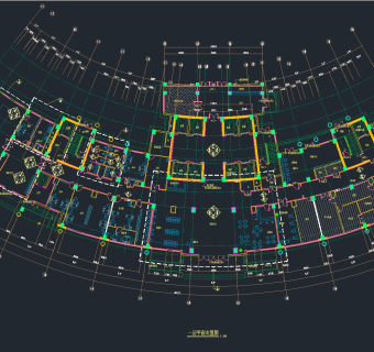 现代大型医院CAD装修图，CAD建筑图纸免费下载