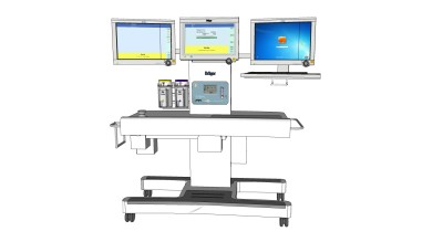 医疗设备草图大师模型，医疗设备skp模型，医疗设备su素材下载