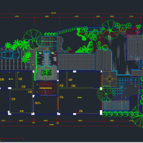 全套花园平面图设计CAD图库，花园CAD施工图纸下载