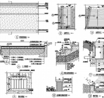 城市道路景观绿化设计施工图