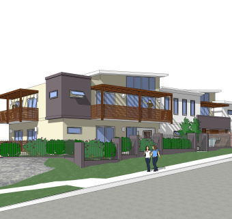 现代独栋别墅su模型下载，sketchup别墅草图大师模型