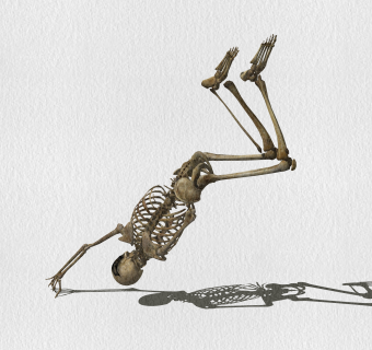 人体骷髅造型草图大师模型，游戏角色su模型下载