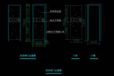 服装专卖店CAD设计图，服装店建筑施工图下载