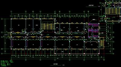 红旗小学教学楼CAD施工图