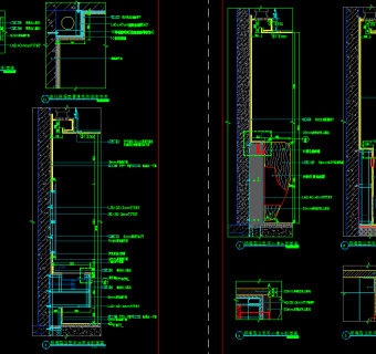 公共卫生间CAD节点施工图纸，cad建筑工程图纸下载