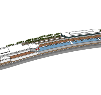 现代造型酒店草图大师模型下载、造型酒店su模型下载