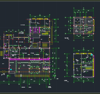 光大银行支行装修施工图，银行CAD装修施工图纸下载