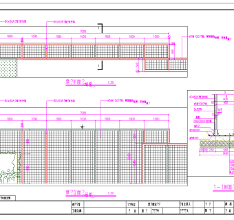 某公园局部区域景观土建工程施工图,cad建筑图纸免费下载