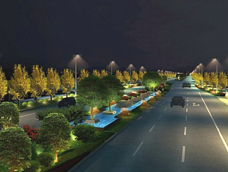 新城区道路景观规划设计方案
