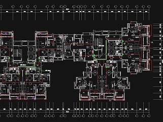 某18层高层住宅楼电气弱电智能化CAD施工图，住宅楼弱电布置CAD图纸下载