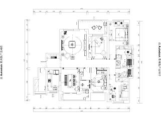欧式四室两厅145㎡施工图CAD图纸分享