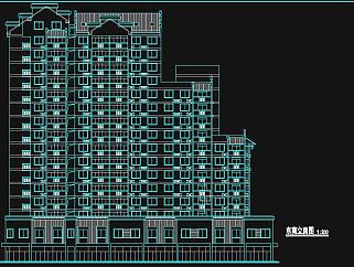 高層公寓CAD施工圖，高層公寓CAD建筑圖紙下載
