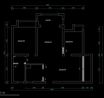 御湖世家户型施工图CAD图纸，户型CAD图纸下载