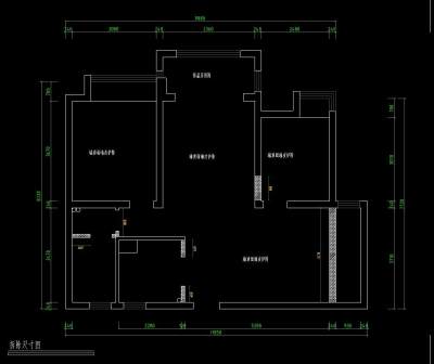 御湖世家户型施工图CAD图纸，户型CAD图纸下载