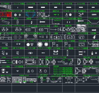 原创五金全套详细的CAD图库，五金CAD图纸下载