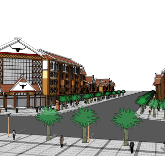 酒店草图大师模型下载、酒店su模型下载