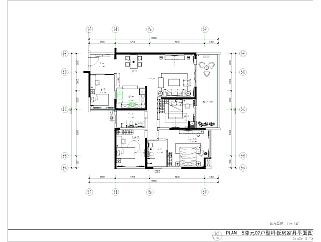 现代家装样板房CAD施工图下载