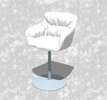 现代创意小座椅su模型，休闲椅草图大师模型下载