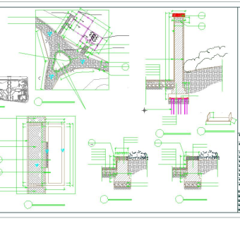 乐清某公园景观设计全套施工图,cad建筑图纸免费下载