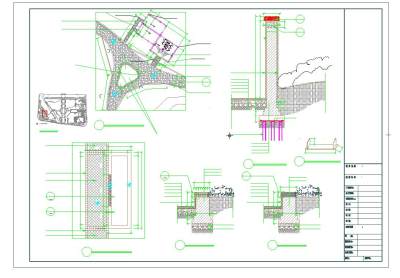 乐清某公园景观设计全套施工图,cad建筑图纸免费下载